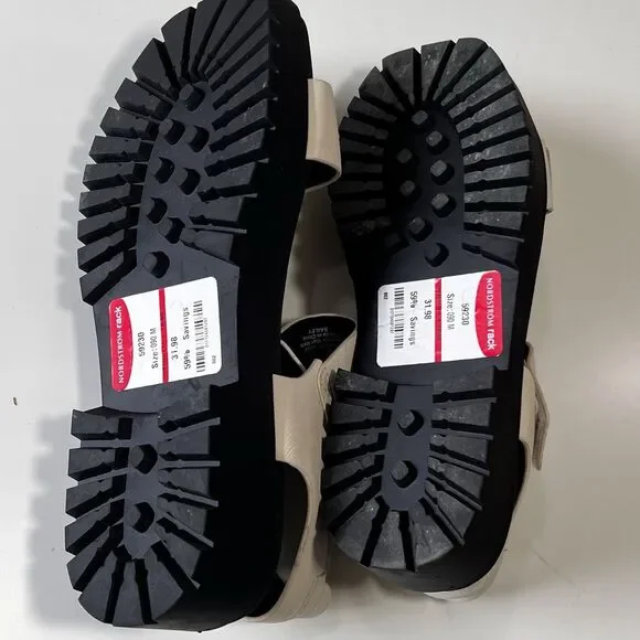 ZODIAC "Bailey" White Leather Platform Sandals Size 9 - Picture 6 of 7